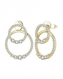 ROUND STYLE INTER LINKED DIAMOND STUDS (TE1274)