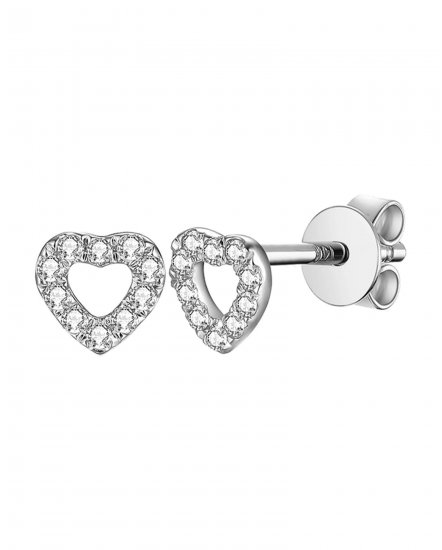 HEART SHAPE DIAMOND STUDS (TE1287)