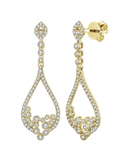 PEAR STYLE DIAMOND DANGLING (TE1296)