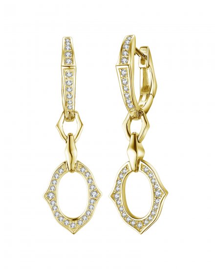 OVAL STYLE DIAMOND DANGLING (TE1299)