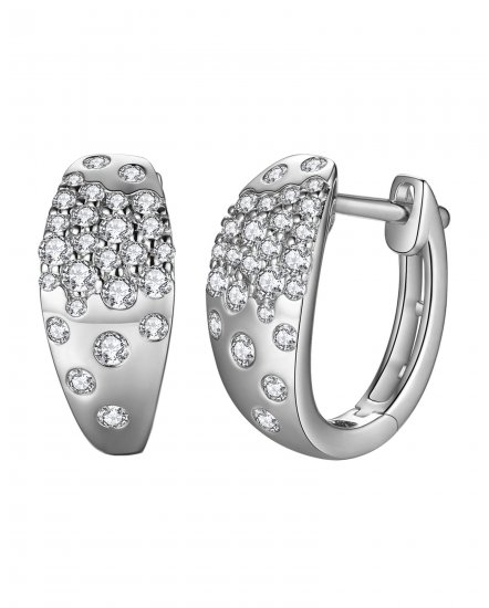 BEZEL DIAMOND HUGGIES (TE1305)