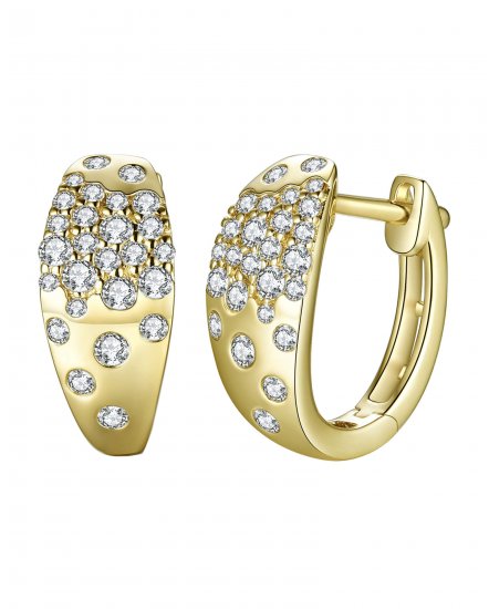 BEZEL DIAMOND HUGGIES (TE1305)
