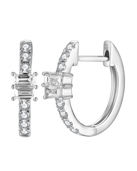 BAGUETTE DIAMOND HUGGIES (TE1308)