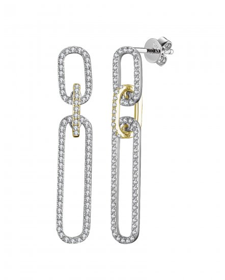 LINK STYLE DIAMOND DANGLING (TE1318)