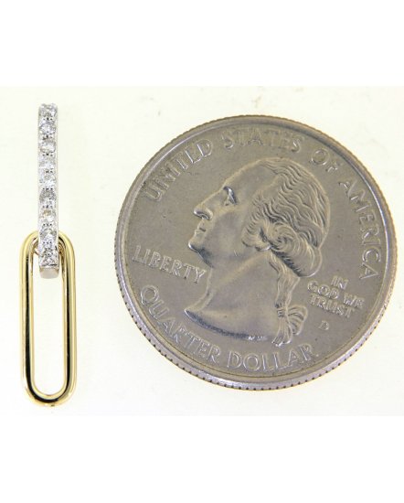 LINK STYLE DIAMOND DANGLING (TE1319)