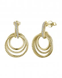 ROUND STYLE INTER LINKED DIAMOND DANGLING (TE1361)