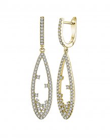 PEAR DIAMOND DANGLING (TE1366)