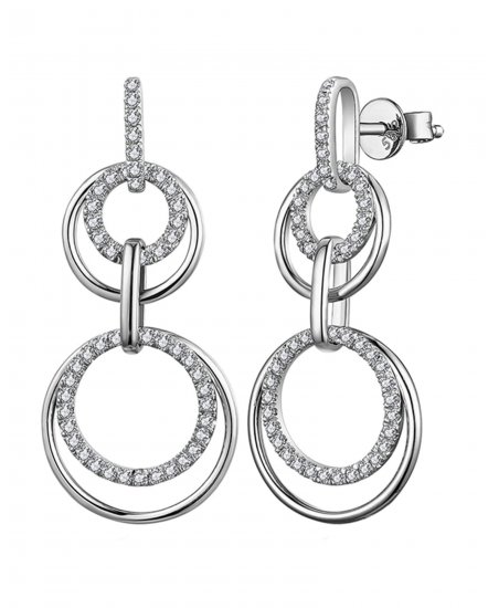 LINK STYLE ROUND DIAMOND DANGLING (TE1367)