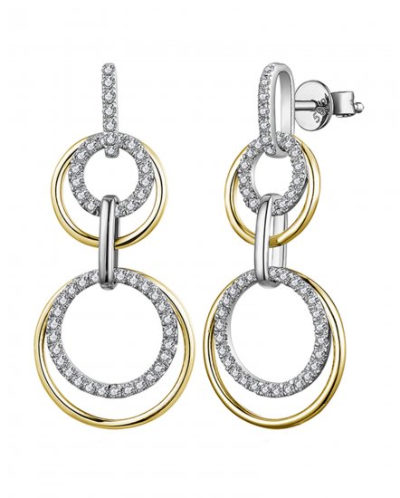 LINK STYLE ROUND DIAMOND DANGLING (TE1367)