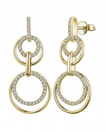 LINK STYLE ROUND DIAMOND DANGLING (TE1367)