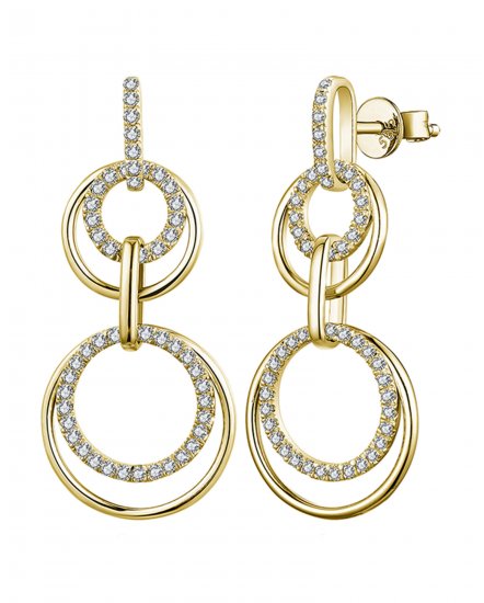 LINK STYLE ROUND DIAMOND DANGLING (TE1367)