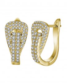 PAVE DIAMOND EARRINGS (TE1371)