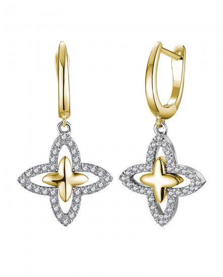 FOUR LEAF STYLE DIAMOND DANGLING (TE1381)