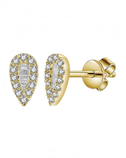 PEAR STYLE DIAMOND STUDS (TE1392)