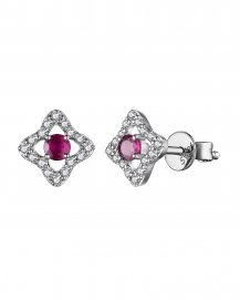 RUBY DIAMOND STUDS (TE1397)