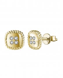 SQUARE DIAMOND STUDS (TE1420)
