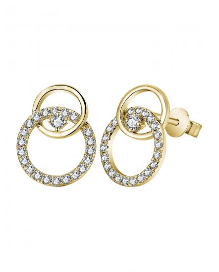 ROUND STYLE INTER LINKED DIAMOND STUDS (TE1426)