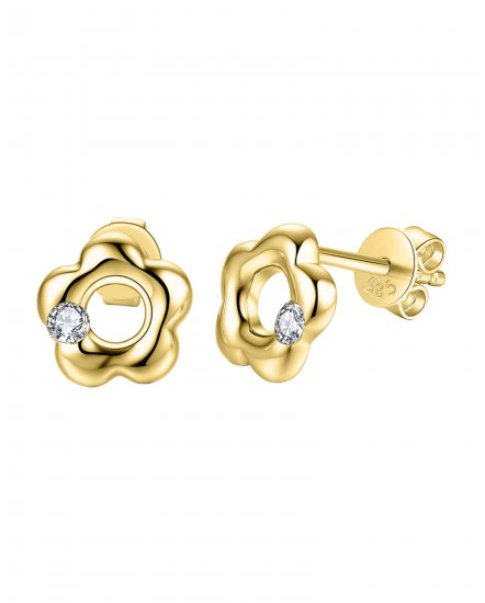 FLORAL STYLE DIAMOND STUDS (TE1428)
