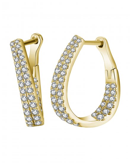 INSIDE OUTSIDE DIAMOND HOOPS (TE1453)