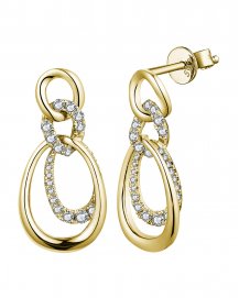 LINK STYLE DIAMOND DANGLING (TE1485)