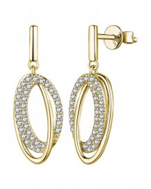 OVAL STYLE INTER LINKED DIAMOND DANGLING (TE1493)