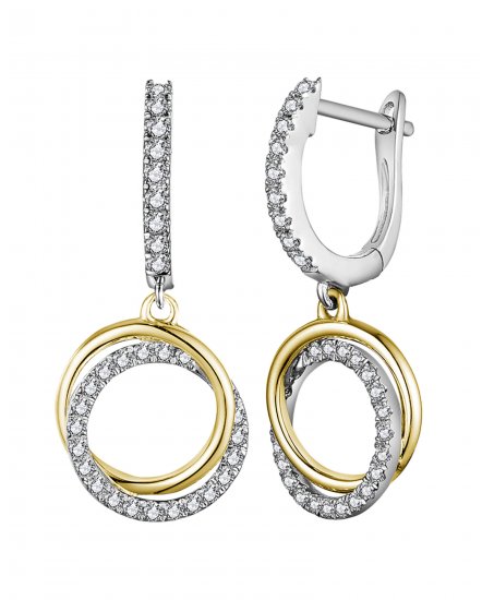 ROUND STYLE INTER LINKED DIAMOND DANGLING (TE1550)