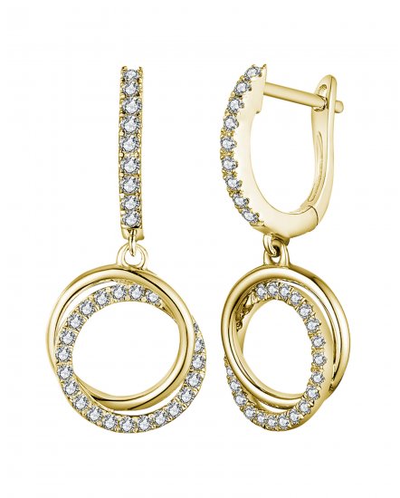 ROUND STYLE INTER LINKED DIAMOND DANGLING (TE1550)