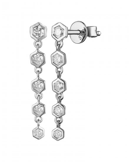 HEXAGON SHAPE DIAMOND DANGLING (TE1559)