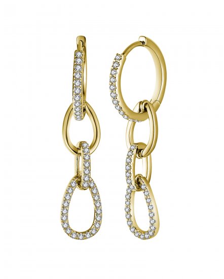 LINK STYLE DIAMOND DANGLING (TE1590)