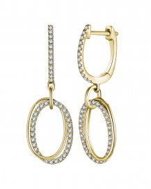 OVAL STYLE INTER LINKED DIAMOND DANGLING (TE1595)