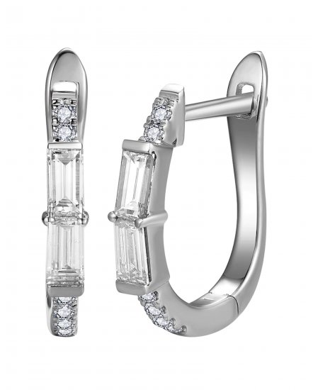 BAGUETTE DIAMOND HUGGIES (TE1743)