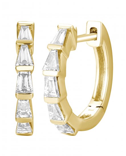 BAGUETTE DIAMOND HUGGIES (TE1747)