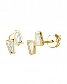 BAGUETTE DIAMOND STUDS (TE1751)