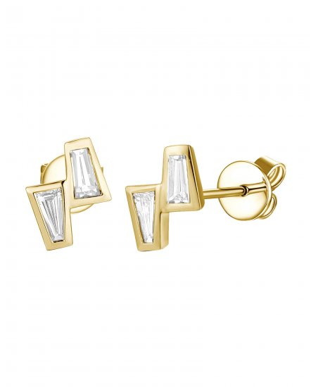 BAGUETTE DIAMOND STUDS (TE1751)