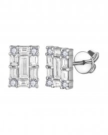 BAGUETTE DIAMOND STUDS (TE1758)