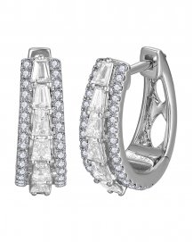 BAGUETTE DIAMOND HUGGIES (TE1766)