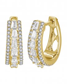 BAGUETTE DIAMOND HUGGIES (TE1766)