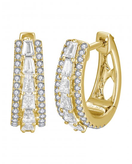 BAGUETTE DIAMOND HUGGIES (TE1766)