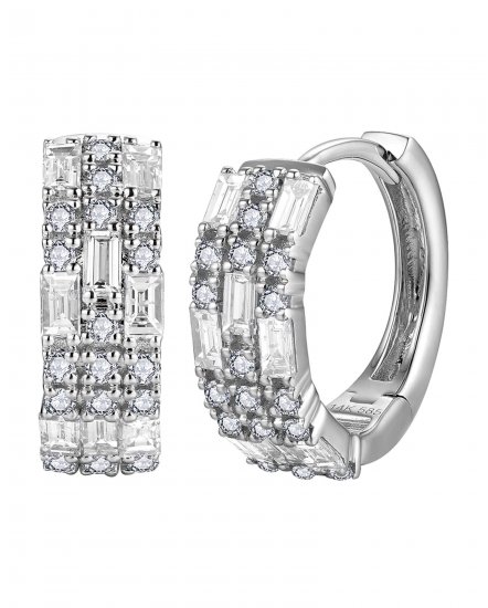 BAGUETTE DIAMOND HUGGIES (TE1778)