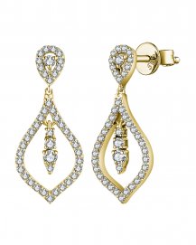 LEAF STYLE DIAMOND DANGLING (TE1787)