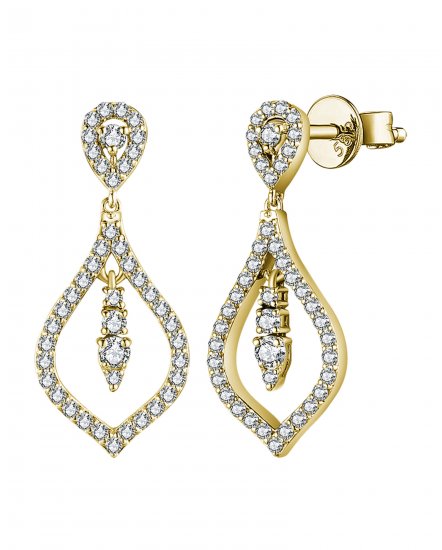 LEAF STYLE DIAMOND DANGLING (TE1787)