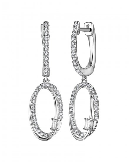 OVAL STYLE INTER LINKED DIAMOND DANGLING (TE1792)