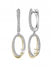OVAL STYLE INTER LINKED DIAMOND DANGLING (TE1792)