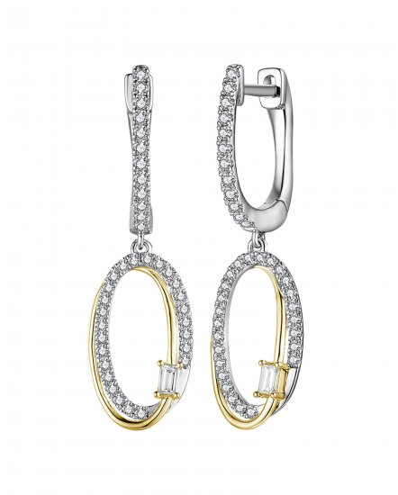 OVAL STYLE INTER LINKED DIAMOND DANGLING (TE1792)