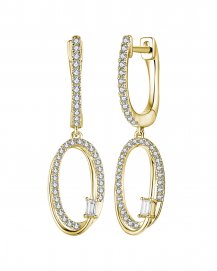 OVAL STYLE INTER LINKED DIAMOND DANGLING (TE1792)