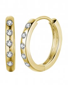 BEZEL DIAMOND HUGGIES (TE1815)