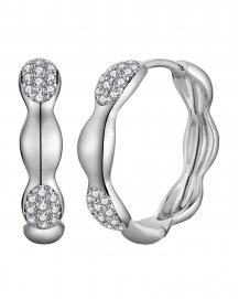 WAVY STYLE DIAMOND HUGGIES (TE1825)