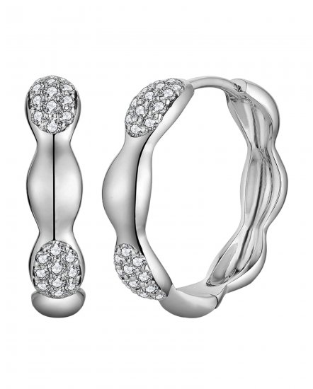 WAVY STYLE DIAMOND HUGGIES (TE1825)