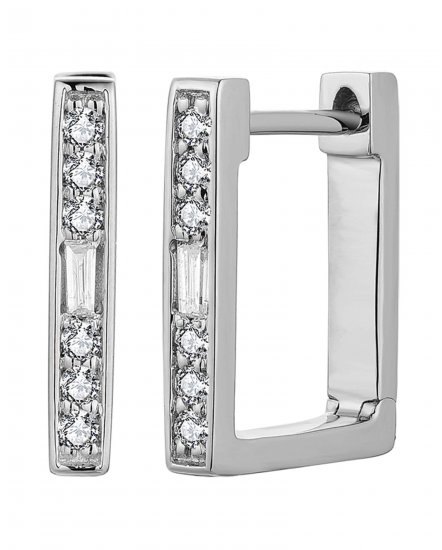 BAGUETTE DIAMOND HUGGIES (TE1838)