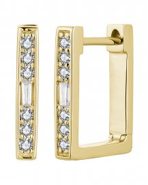 BAGUETTE DIAMOND HUGGIES (TE1838)